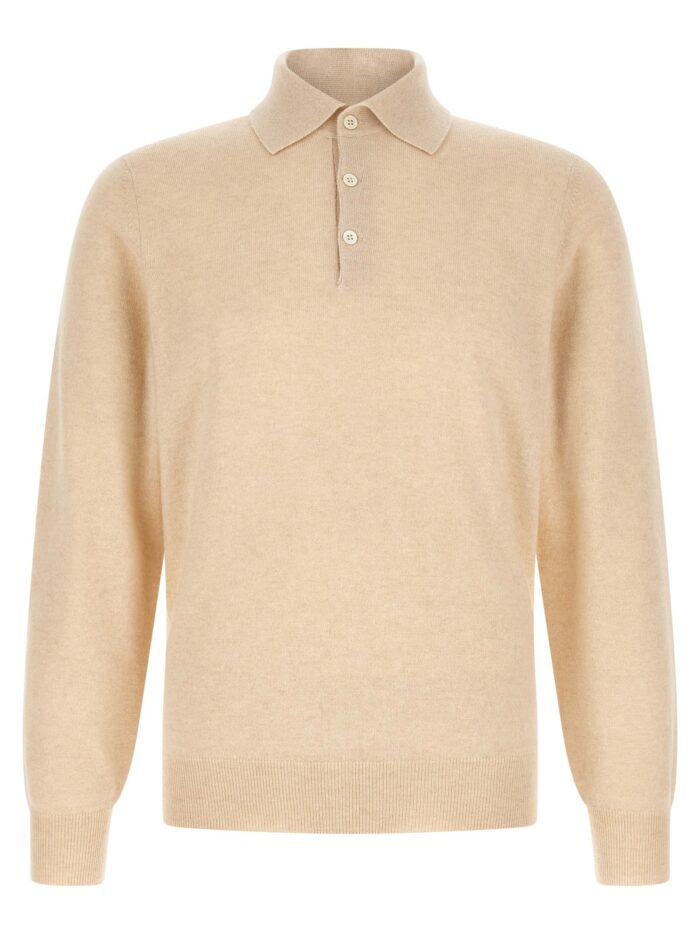brunello cucinelli cashmere knit polo shirt Brunello Cucinelli Cashmere Knit Polo Shirt