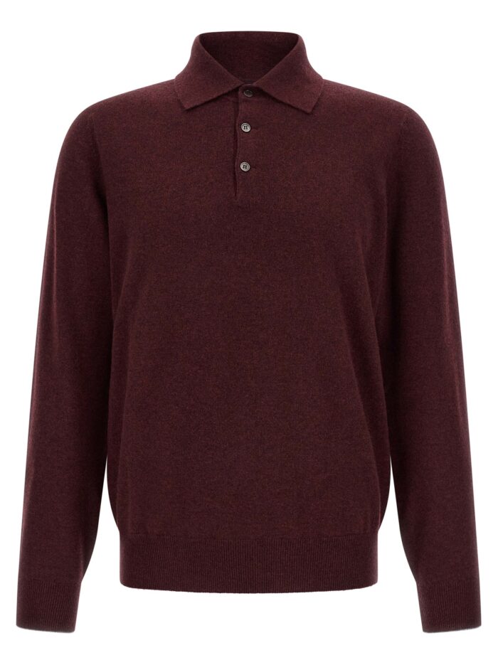 brunello cucinelli cashmere knit polo shirt Brunello Cucinelli Cashmere Knit Polo Shirt