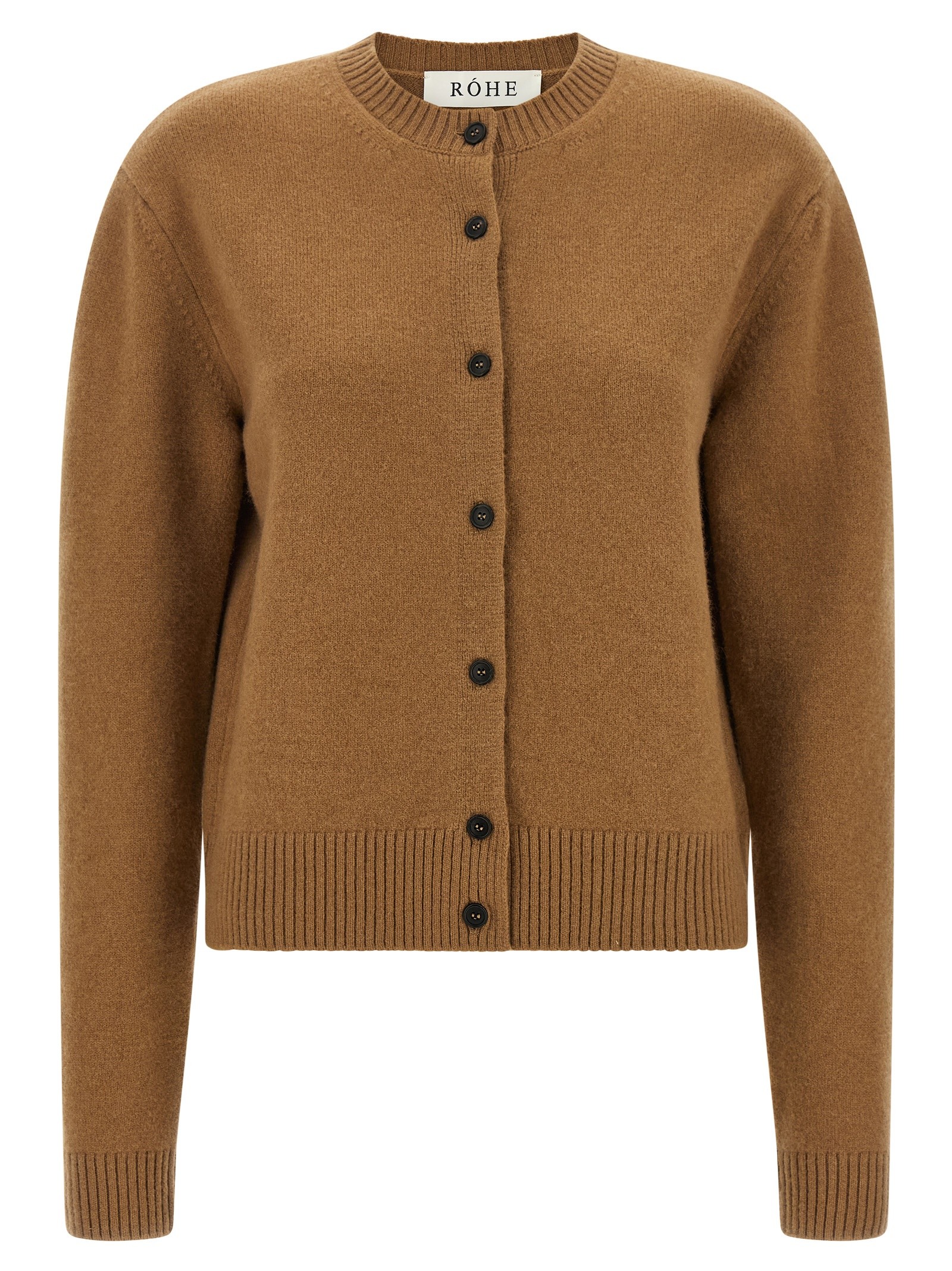 ROHE Cashmere Mixed Crew Neck Cardigan