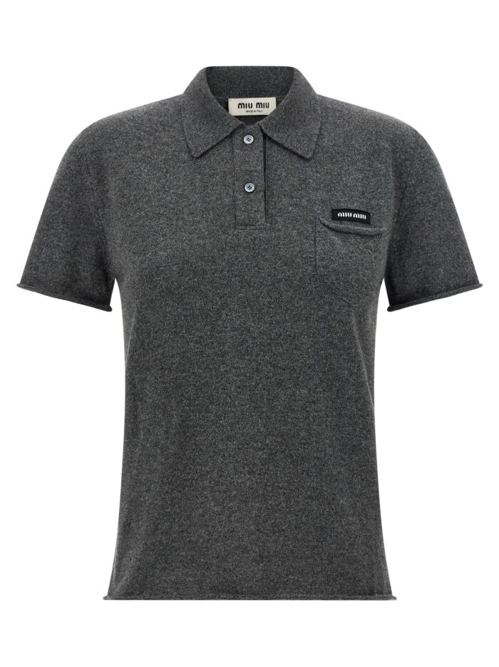 miu miu cashmere polo shirt Miu Miu Cashmere Polo Shirt