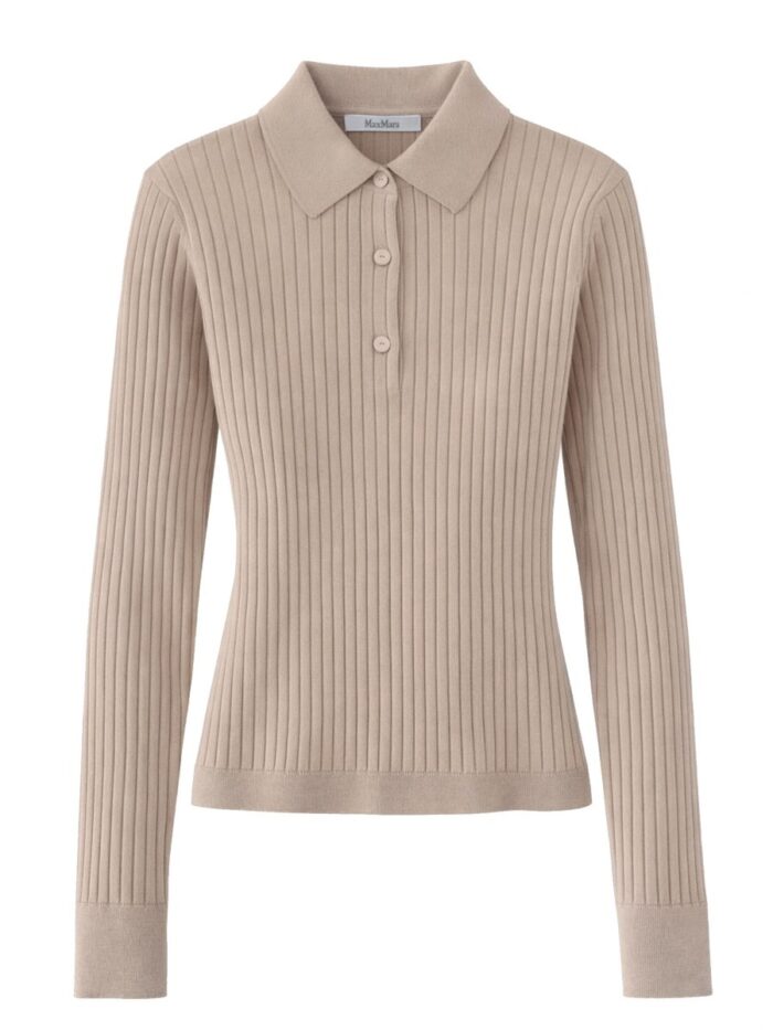 max mara cashmere polo shirt Max Mara CASHMERE POLO SHIRT