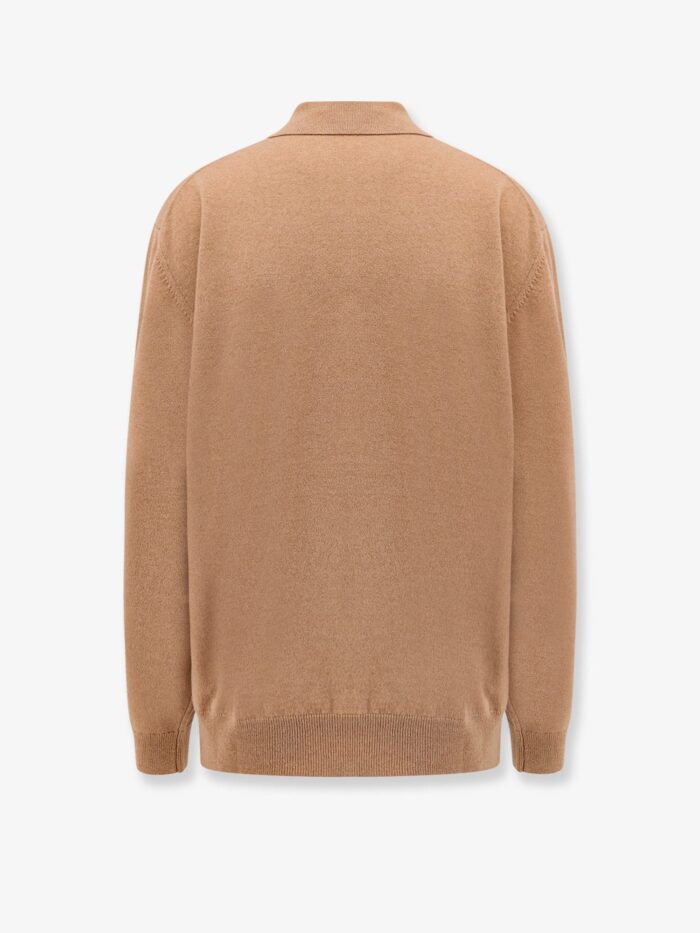 Cashmere Polo Shirt With Miu Miu Embroidery