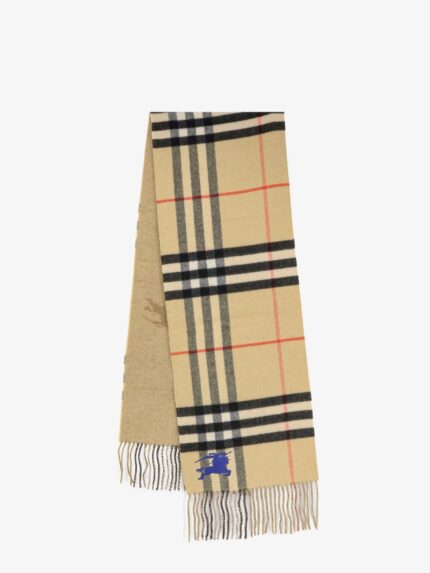 Burberry Cashmere Scarf With Check Motif