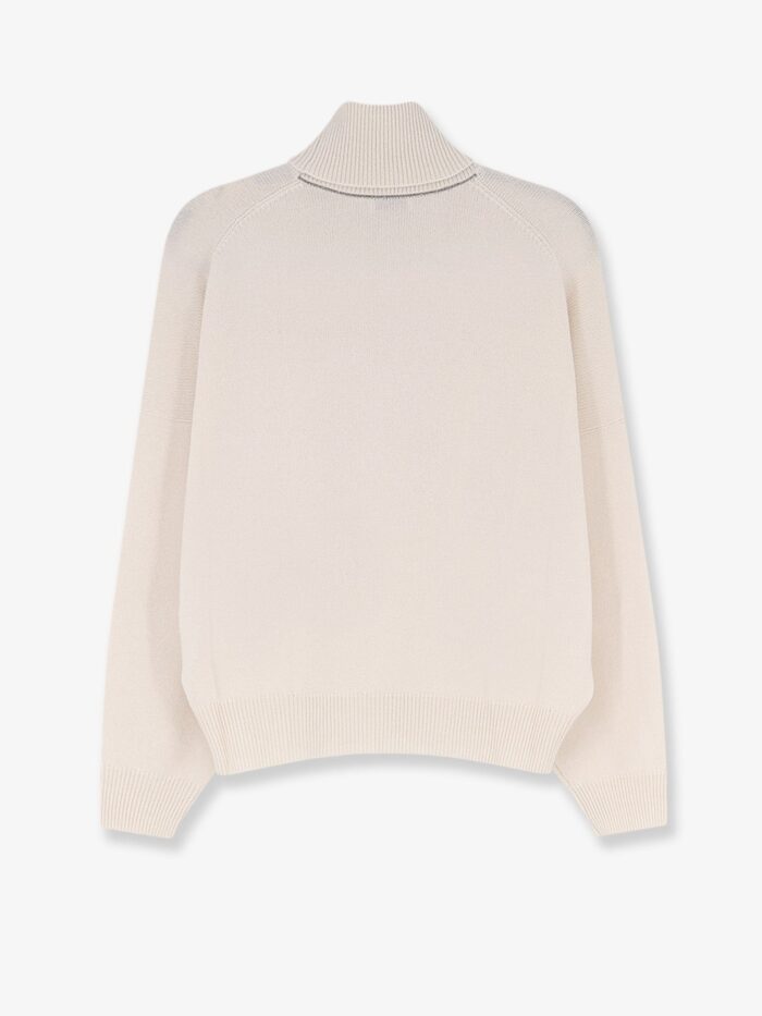 Brunello Cucinelli Cashmere Turtleneck With Monili Detail On The Back