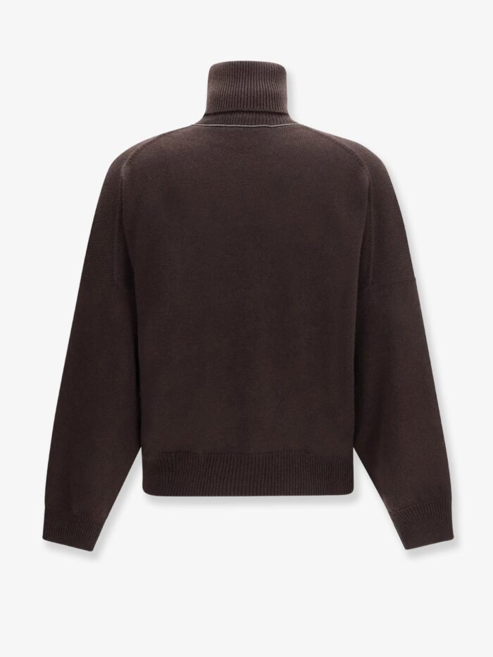 Brunello Cucinelli Cashmere Turtleneck With Monili Detail On The Back