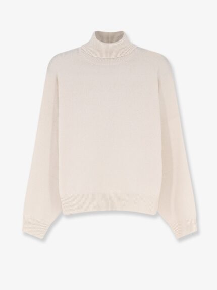 Brunello Cucinelli Cashmere Turtleneck With Monili Detail On The Back