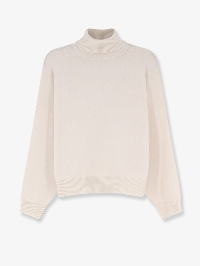 brunello cucinelli cashmere turtleneck with monili detail on the back Brunello Cucinelli Cashmere Turtleneck With Monili Detail On The Back