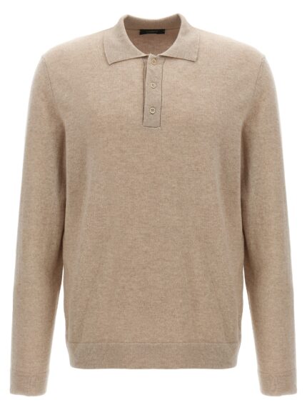 Zanone Cashmere Wool Polo Shirt