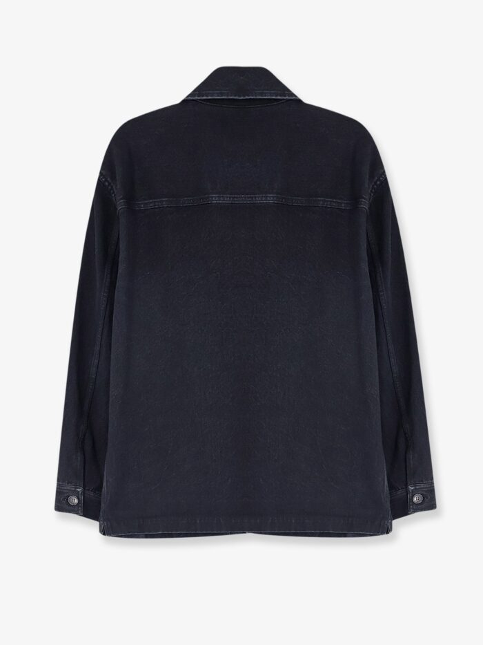 Saint Laurent Cassandre Black Denim Overshirt