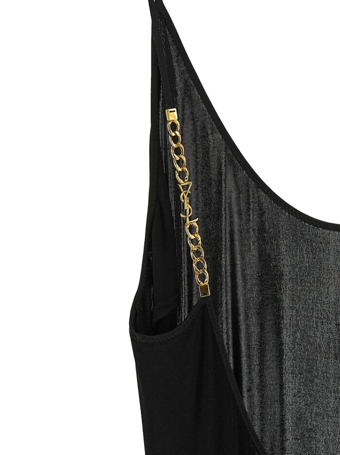 Saint Laurent 'Cassandre' Chain Dress