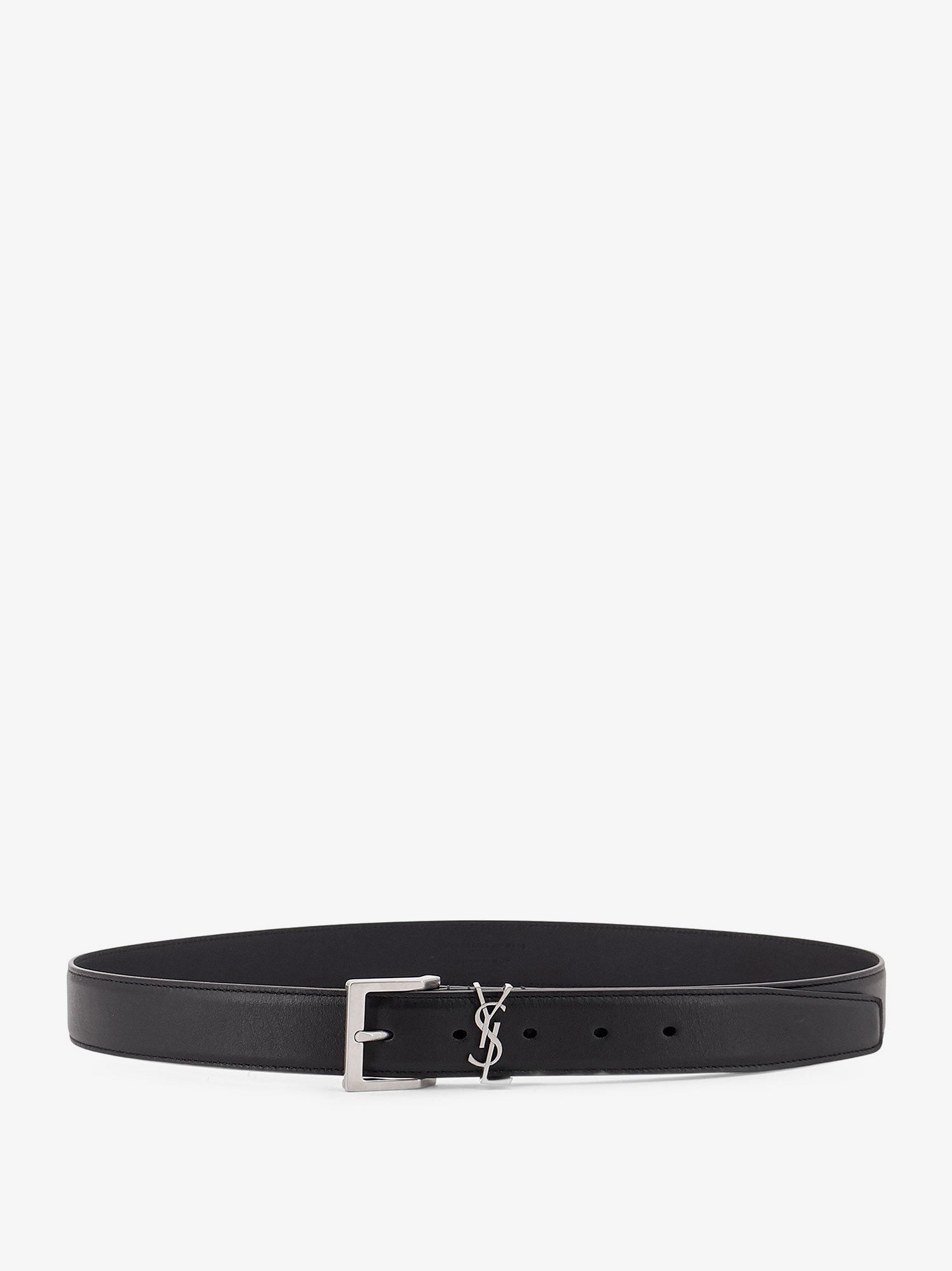 Saint Laurent Cassandre Leather Belt