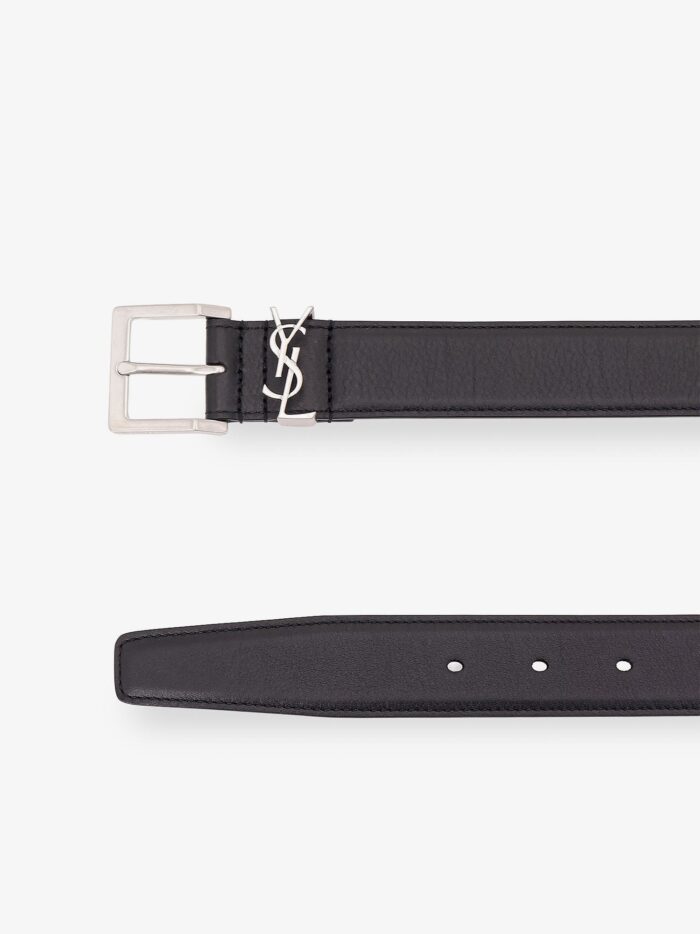 Saint Laurent Cassandre Leather Belt