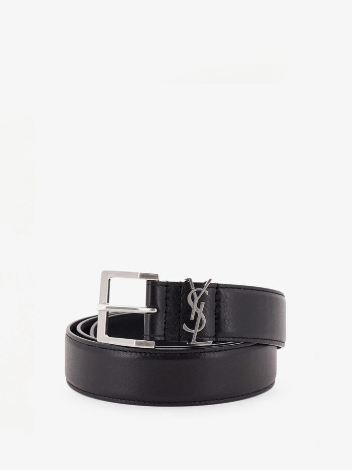 Saint Laurent Cassandre Leather Belt