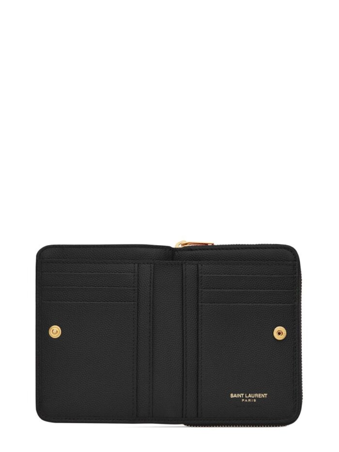 Saint Laurent "CASSANDRE MATELASSÉ" LEATHER WALLET