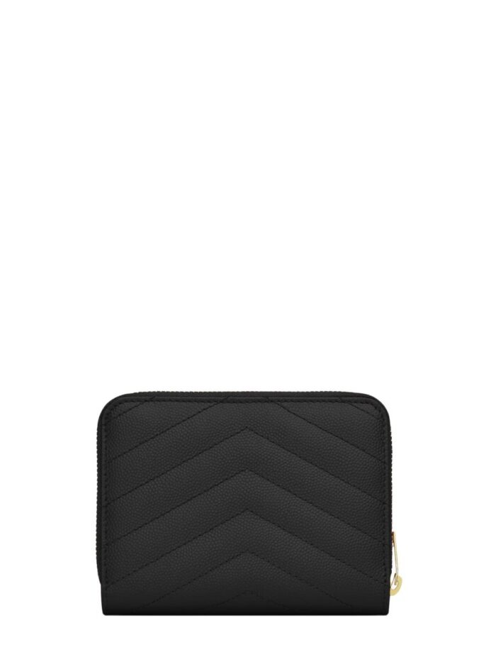 Saint Laurent "CASSANDRE MATELASSÉ" LEATHER WALLET