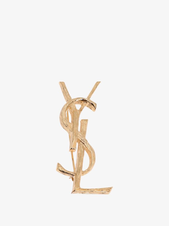 saint laurent cassandre metal brooch Saint Laurent Cassandre Metal Brooch