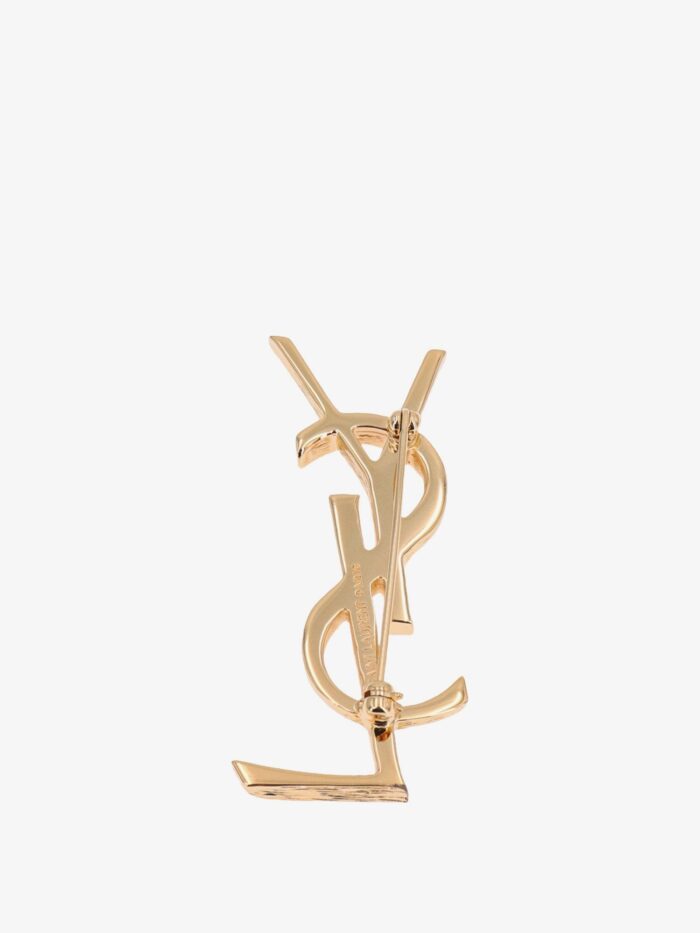 Saint Laurent Cassandre Metal Brooch
