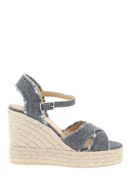 CASTAER Lurex Bromelia Wedge Sandals