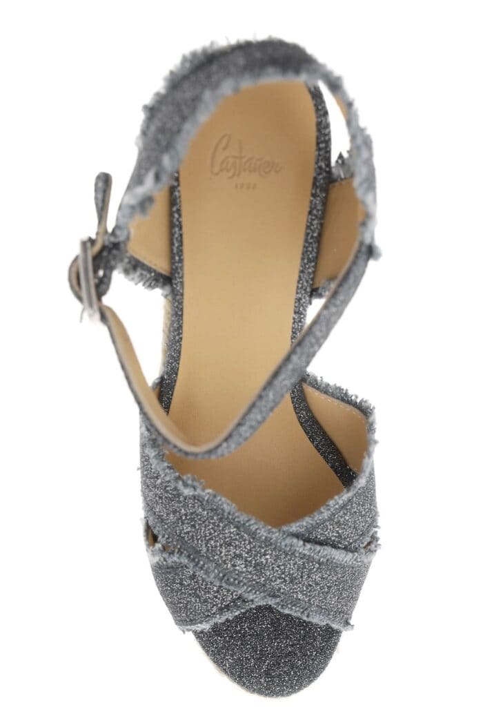 CASTAER Lurex Bromelia Wedge Sandals