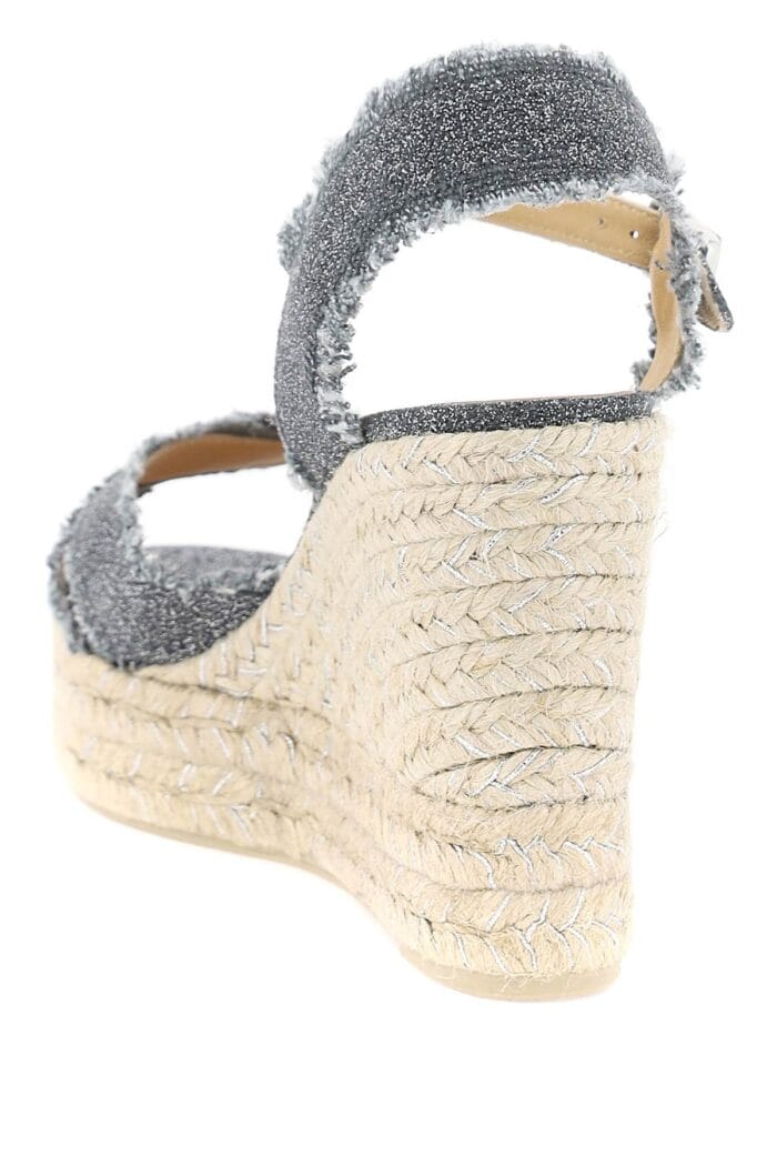 CASTAER Lurex Bromelia Wedge Sandals
