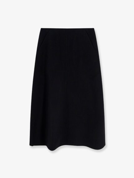 R2w Catran Midi Wool And Cashmere Skirt