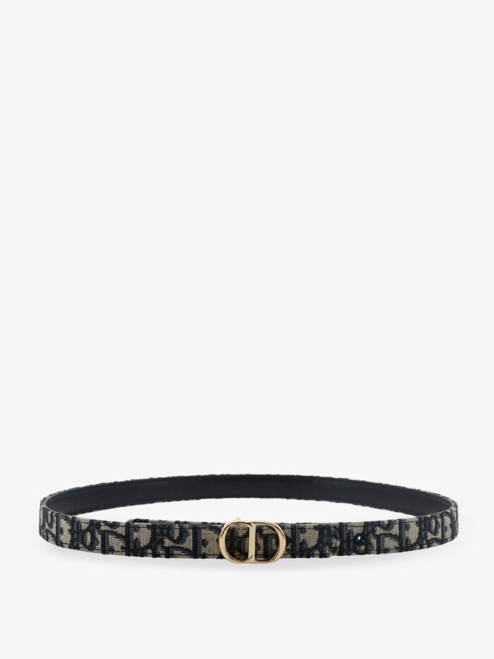 dior cd icon leather and canvas belt Dior CD Icon Leather And Canvas Belt