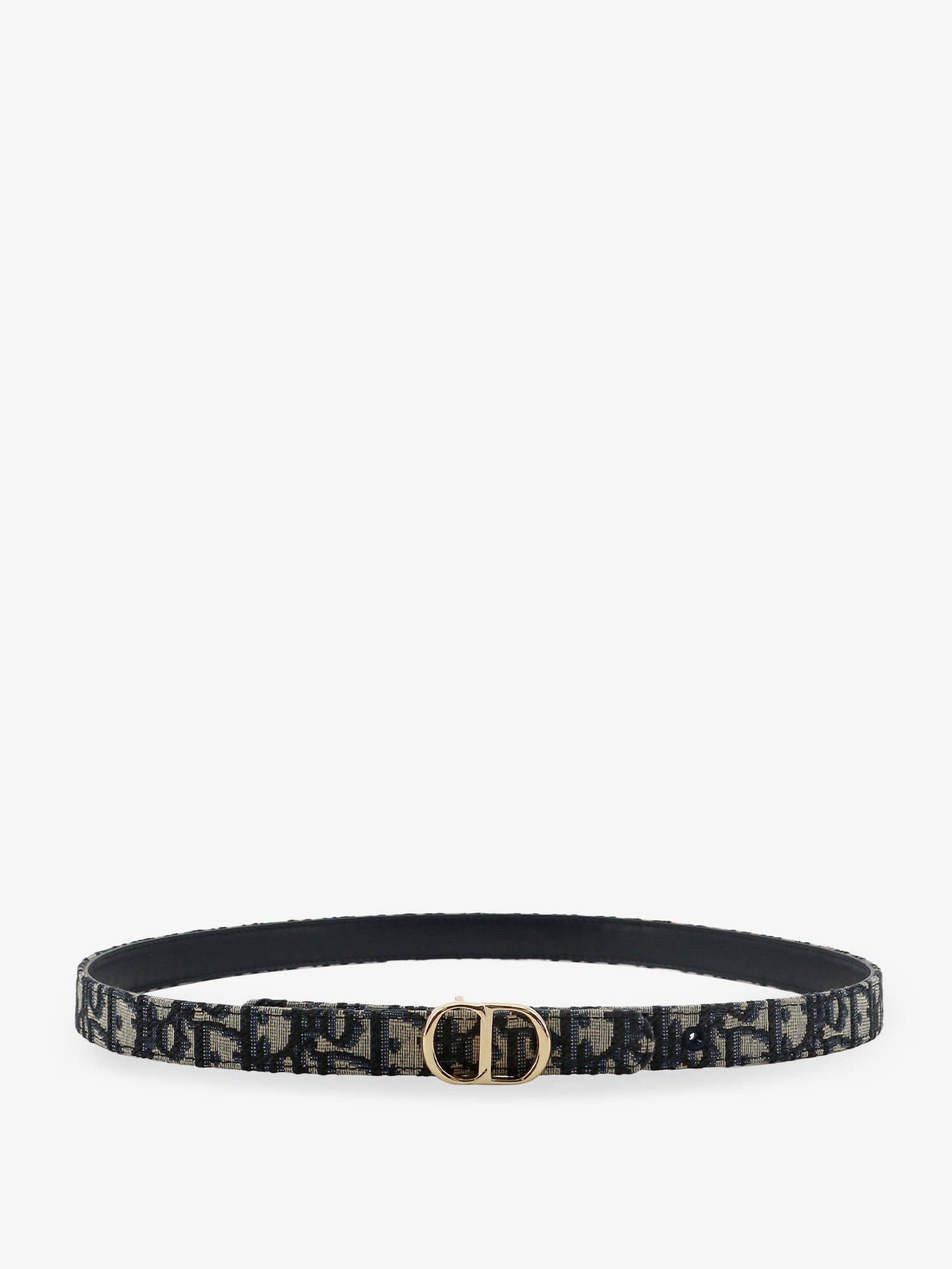 Dior CD Icon Leather And Canvas Belt