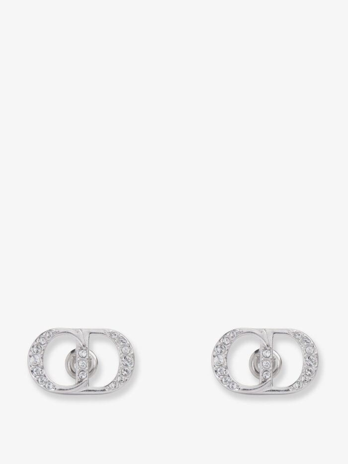 dior cd icon sterling silver earrings Dior CD Icon Sterling Silver Earrings