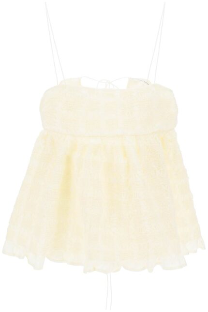 Cecilie Bahnsen Usiah Smocked Top