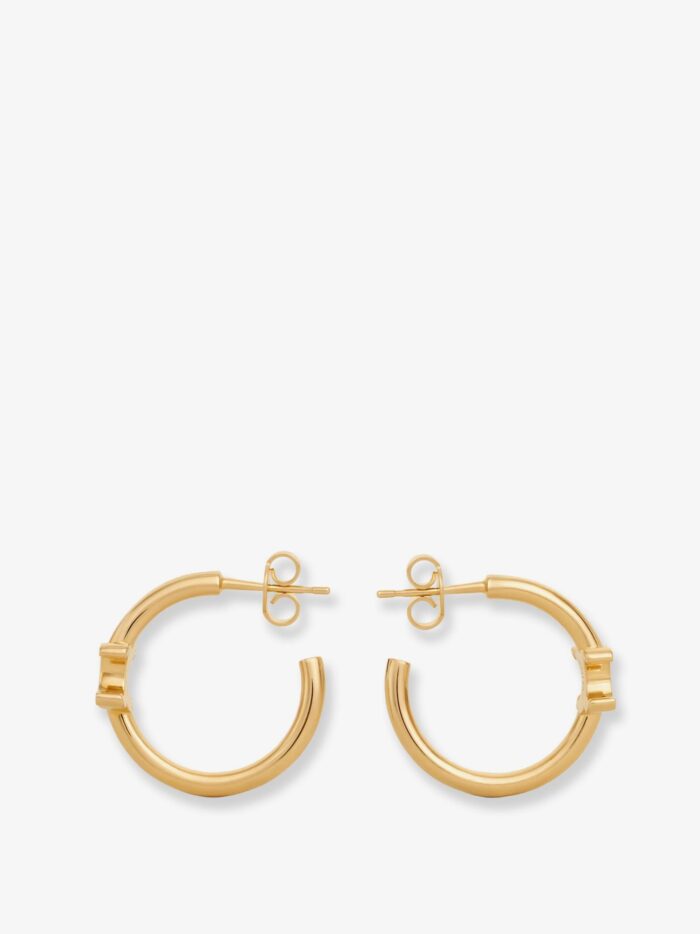 Celine Asimmetric Triomphe Gold Earrings