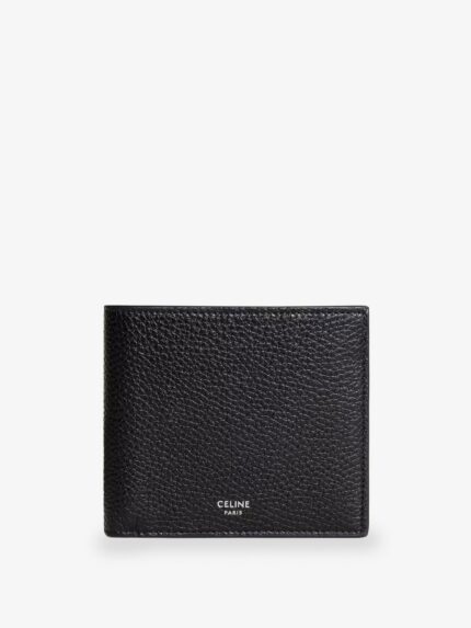 Celine Bi-Fold Leather Wallet With Coin