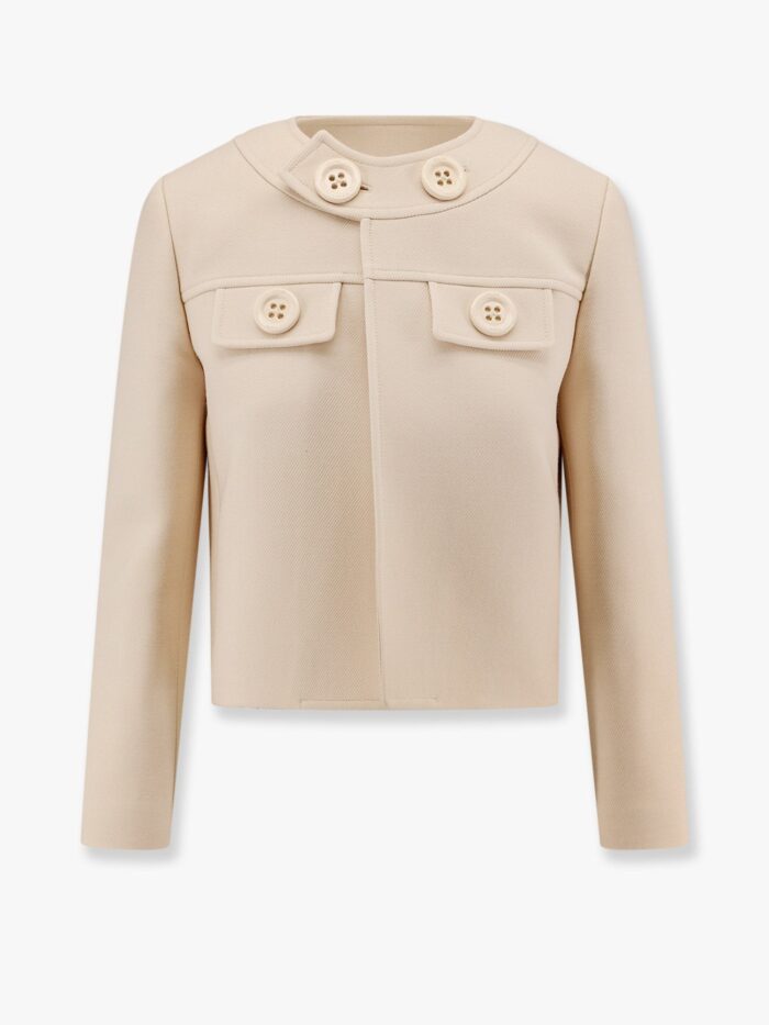 Celine Brompton Wool And Silk Blazer With Maxi Buttons