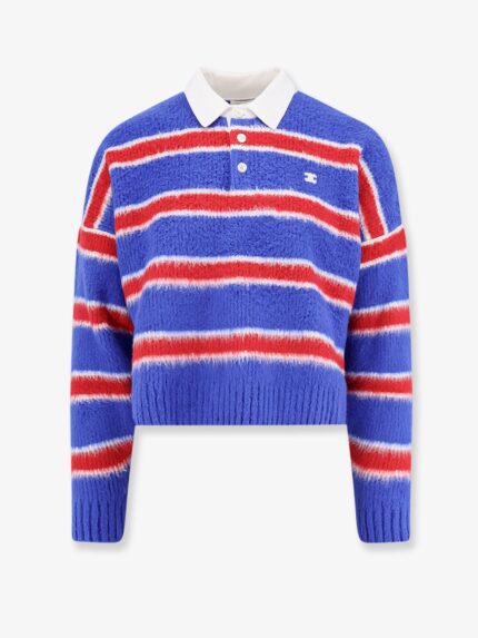 Celine Brushed Cotton Polo Sweater