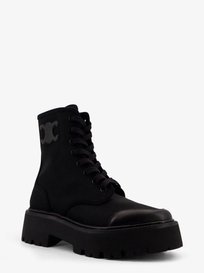 Celine Bulky Nylon And Leather Ankle Boots