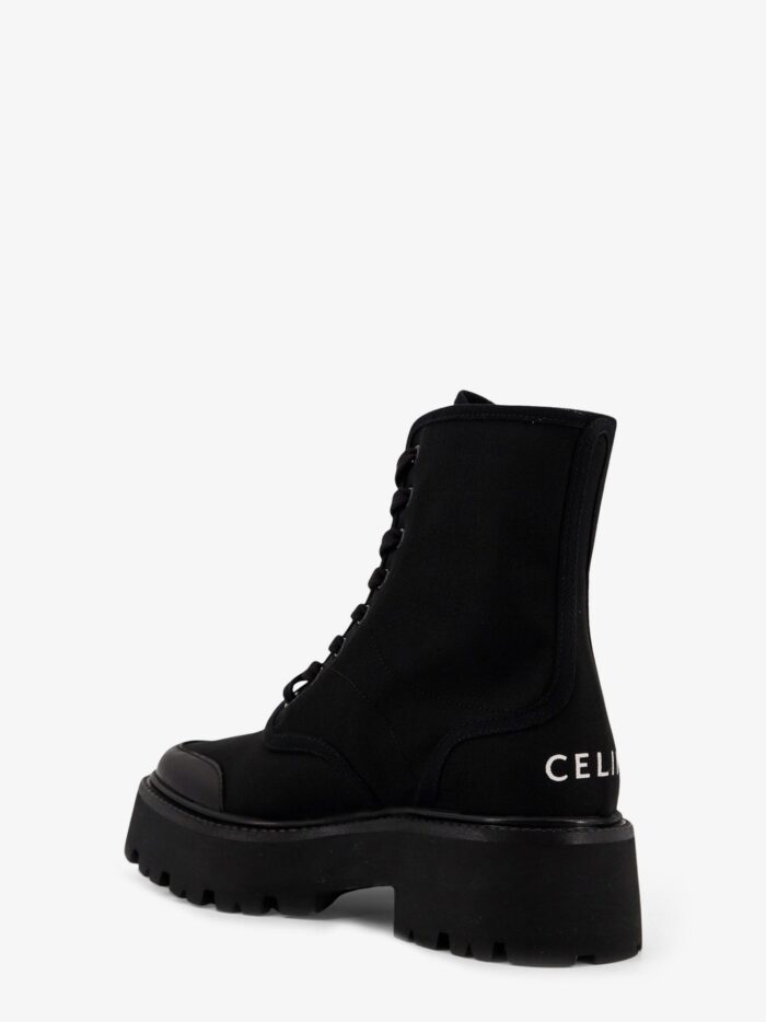 Celine Bulky Nylon And Leather Ankle Boots