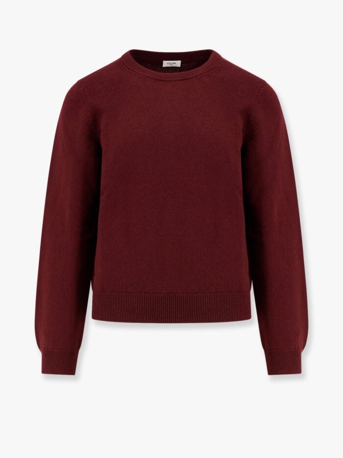 Celine Cachemire Sweater With Logo Embroidery
