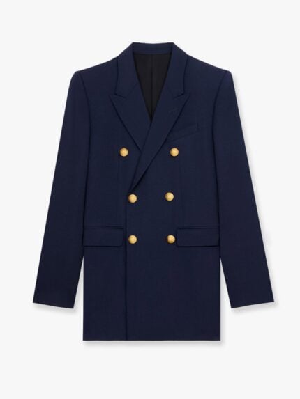 Celine Camden Double-breasted Wool Gabardine Blazer