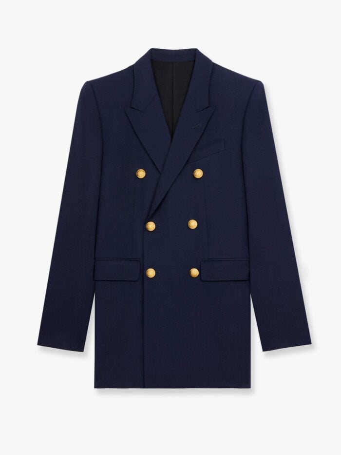Celine Camden Double-breasted Wool Gabardine Blazer