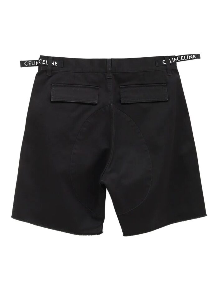 Celine Cargo Cotton Bermuda Shorts