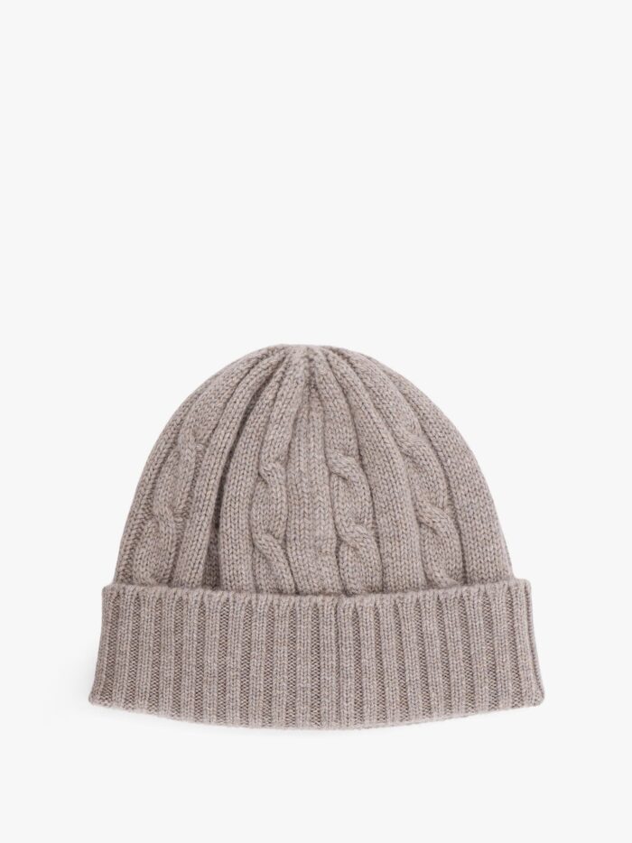 Celine Cashmere Hat With Triomphe Embroidery