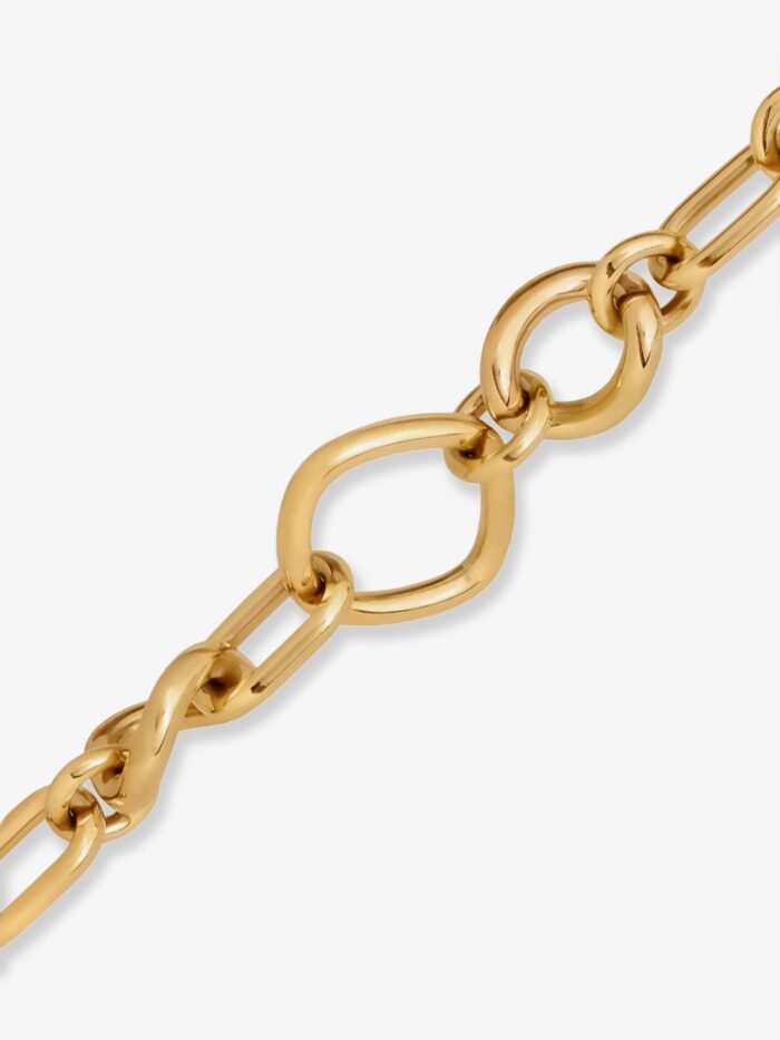Celine Charms Modern Brass Bracelet