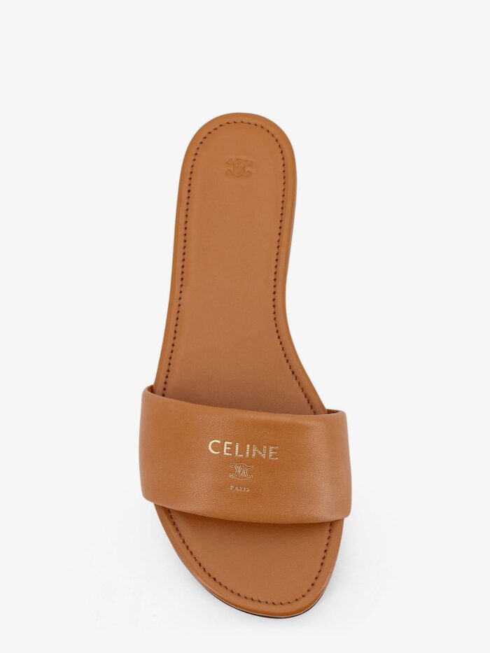 Celine Coast Mule Leather Sandals