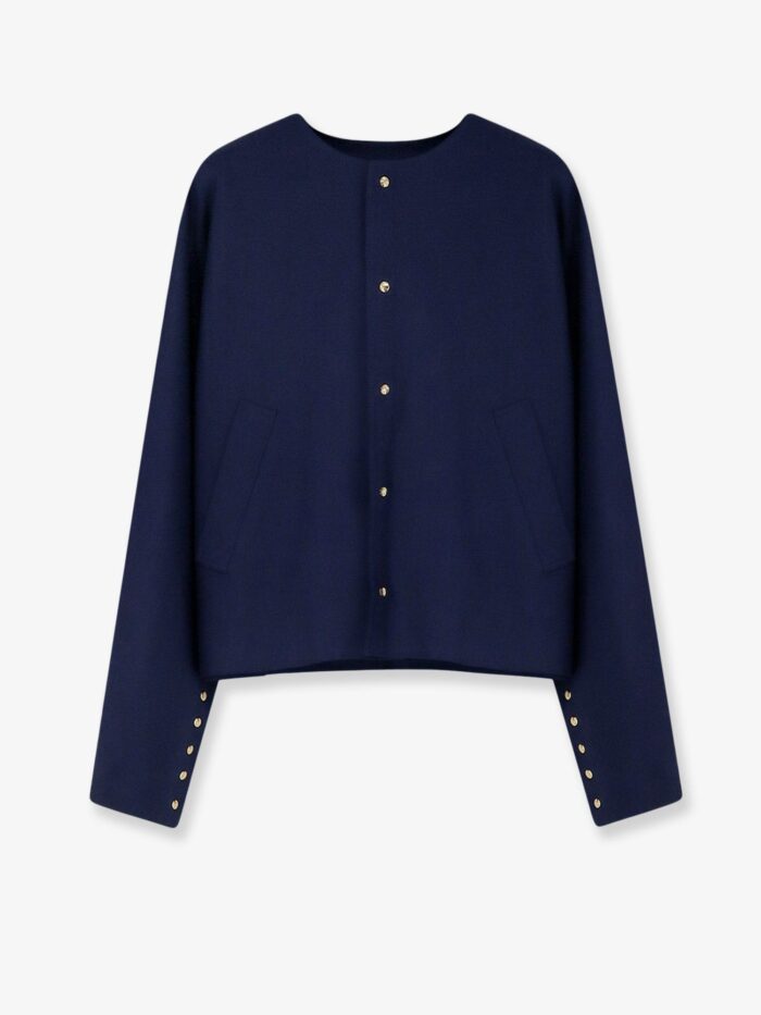 celine cotton blazer with printed lining Celine Cotton Blazer With Printed Lining