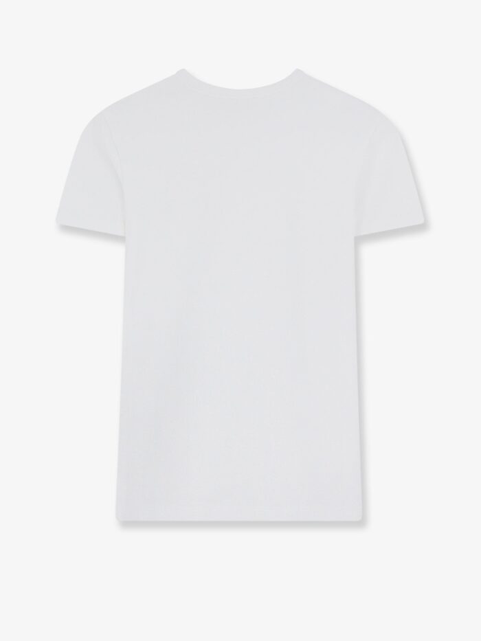 Celine Cotton Blend T-shirt With Front Logo Print
