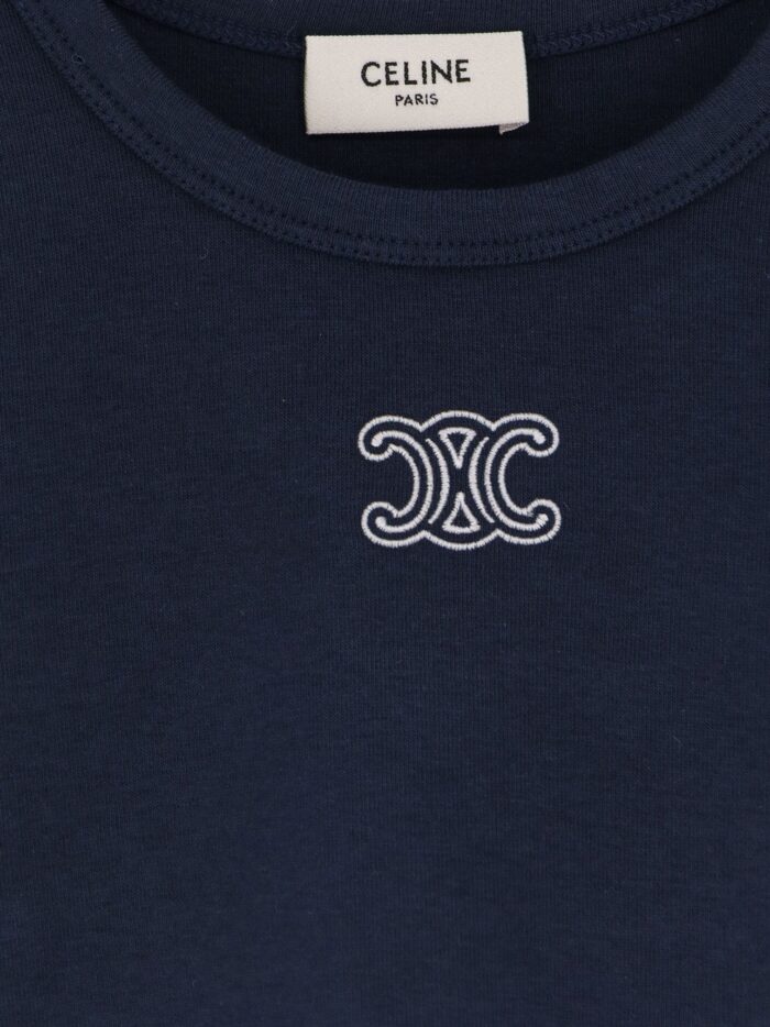 Celine Cotton Blend T-shirt With Triomphe Logo
