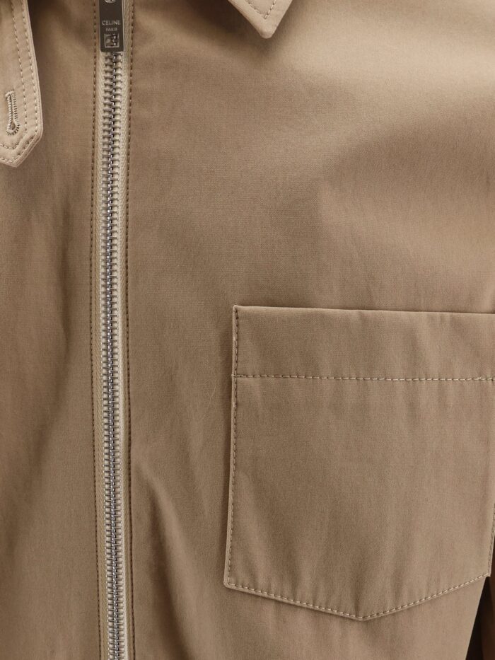 Celine Cotton Jacket With Triomphe Patch