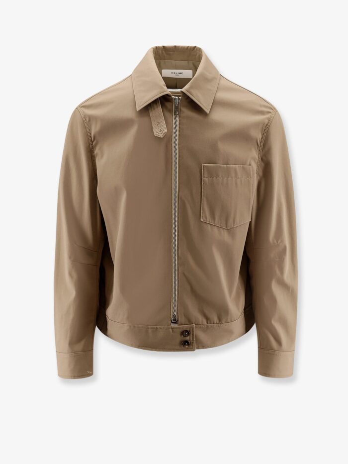 Celine Cotton Jacket With Triomphe Patch