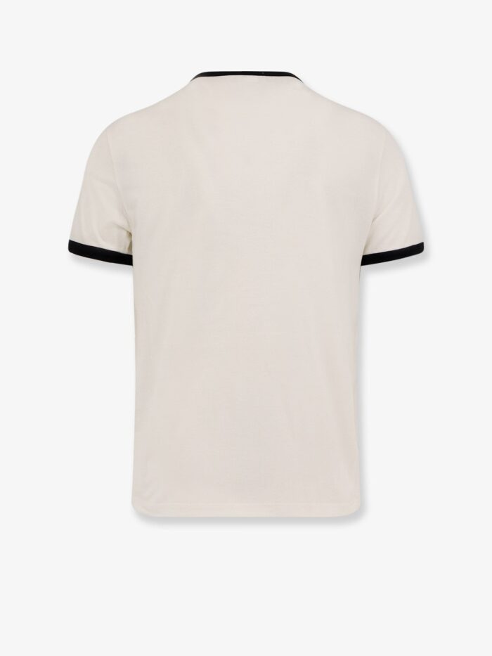 Celine Cotton Jersey T-shirt With Flocked Logo
