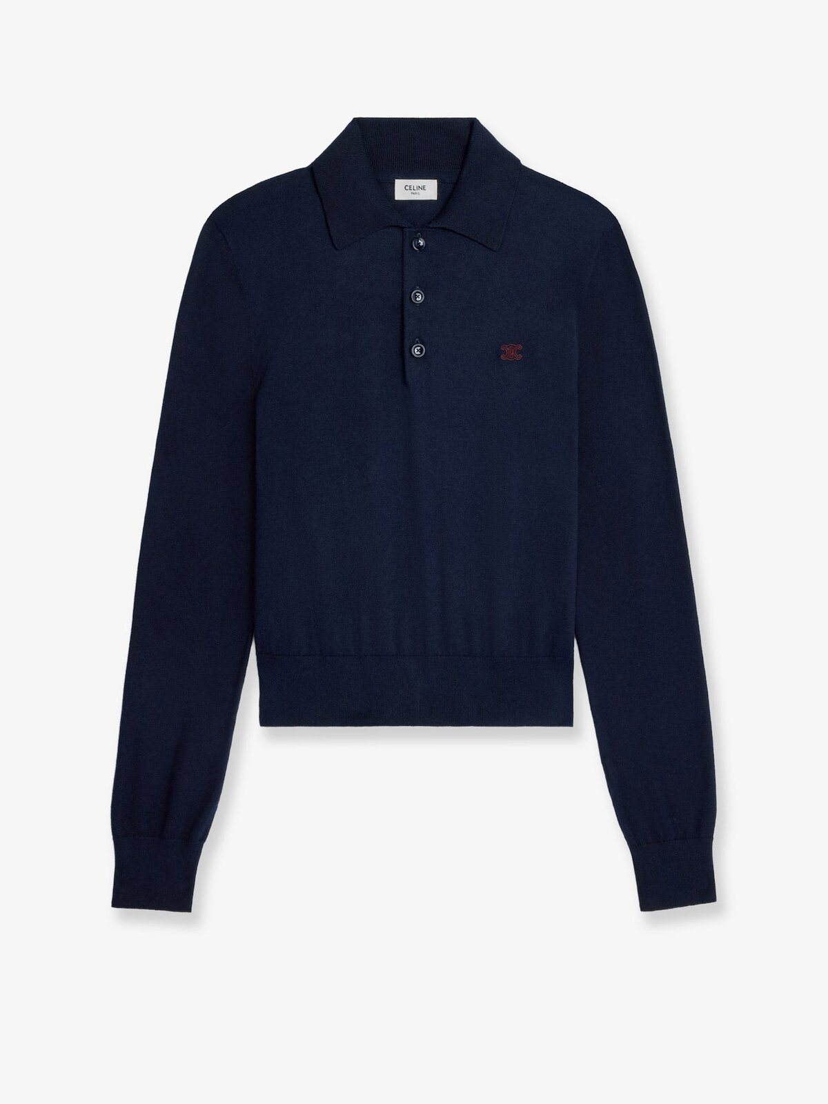 Celine Cotton Polo Sweater
