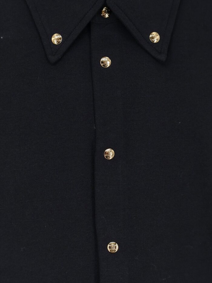 Celine Cotton Shirt With Triomphe Buttons